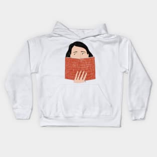 Bookworm Woman Kids Hoodie